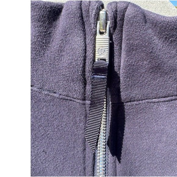 Lululemon Floral Flock Pullover‎ – Light Cotton Terry – Midnight Navy – Size 6 - Picture 9 of 11